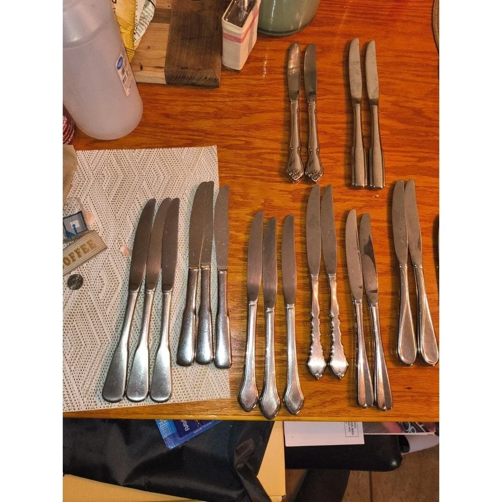 46 Stainless Steel Hollow Handle Knifes 20 Different Designs To Pick From
